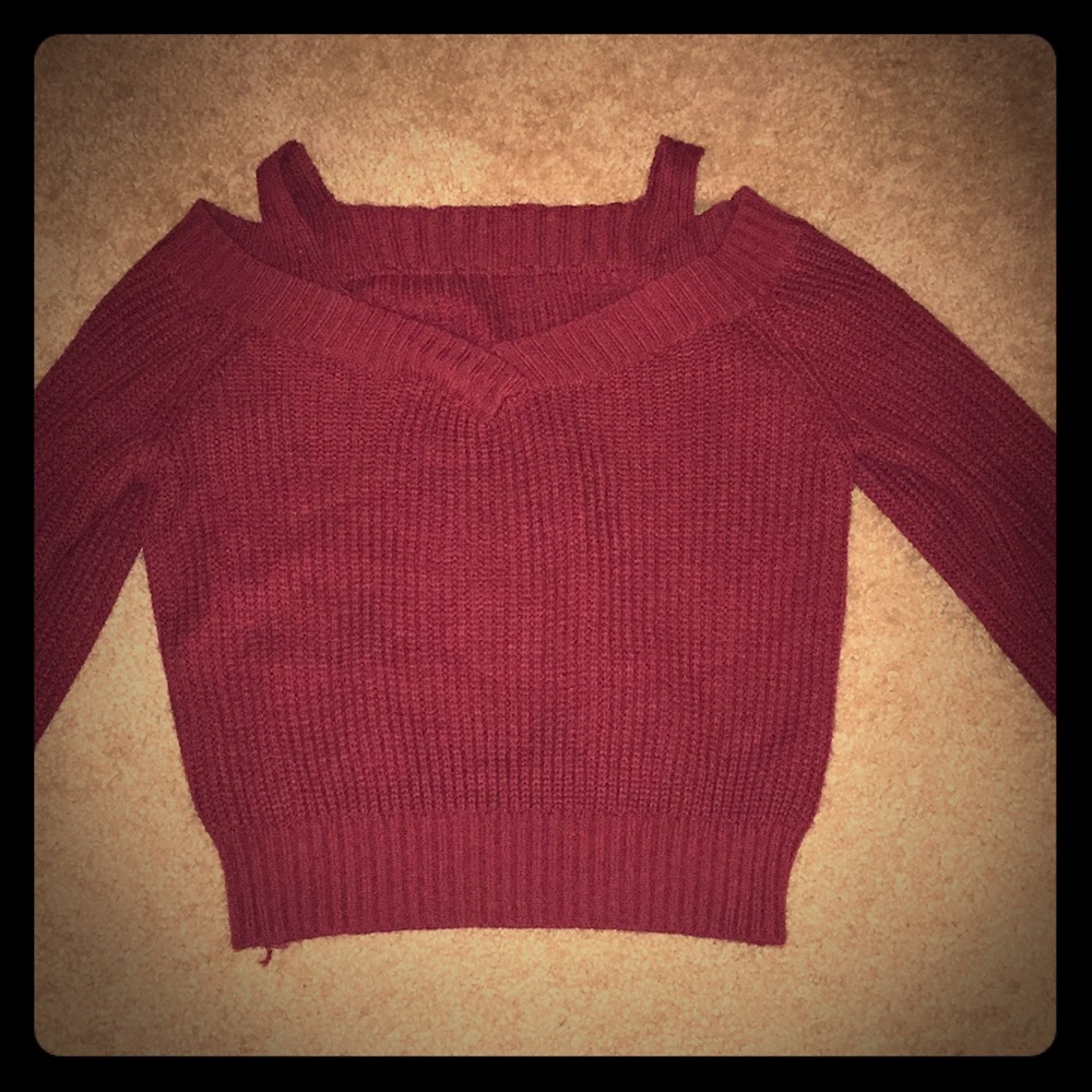Cold shoulder sweatshirt